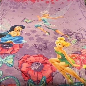 Disney’s Tinkerbell Twin Bed SHEETS & COMFORTER